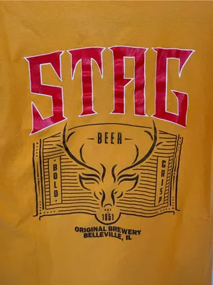 NWOT Gildan Brand Stag Beer Short Sleeve T-Shirt thumbnail 5