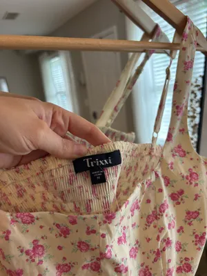 Floral mini dress Pink Size M thumbnail 3