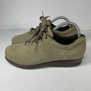 SAS Mephisto Free Time Women's Shoes Size 8 M Taupe Nubuck Leather Walking thumbnail 2