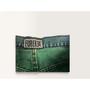 Vintage Forenza Womens Size 14 Teal Green Denim Bermuda Shorts High Waist 90s thumbnail 3