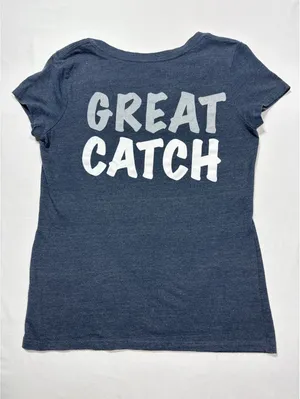 Vintage 2012 New York Yankees MLB V-Neck Tee - Great Catch! thumbnail 6