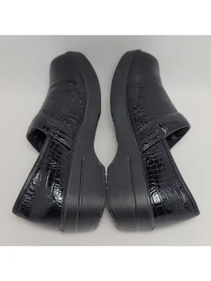 Sugar Foot Slip On Mules And Clog Patent Leather Black Size 6.5 thumbnail 9