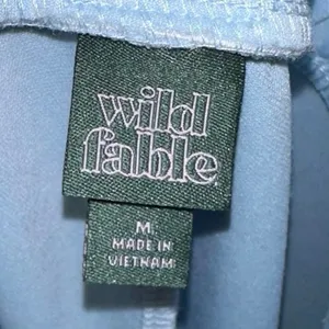 Wild Fable Blue Track Pants Medium White Brown Side Stripe‎ Athleisure thumbnail 4