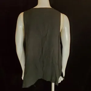 Revolve ROI Black Lace-Up Tank Top (M) thumbnail 5