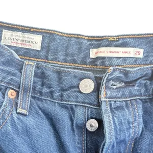 Levis Premium Ribcage Straight Ankle Jeans Blue W29 L27 High Rise Button Fly thumbnail 5