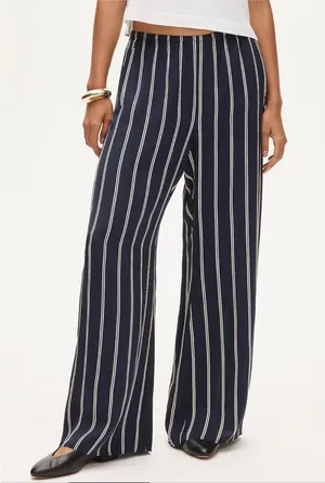 J Crew Cosmo Pant in Stripe thumbnail 1