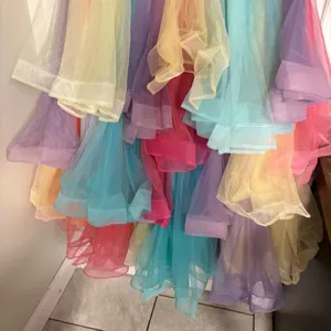 Strapless Multi Color Tulle Formal‎ Dress Size undefined thumbnail 7