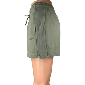 Aritzia Sweatfleece Women's Green Drawstring Boyfriend Fit Sweat Shorts Size XS thumbnail 2