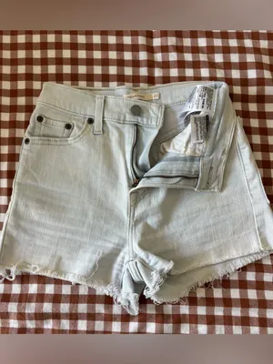 Levi’s High-Rise Shorts- Light Wash thumbnail 2