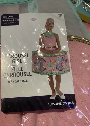 Girl’s carousel costume size 12/14 Pink thumbnail 1