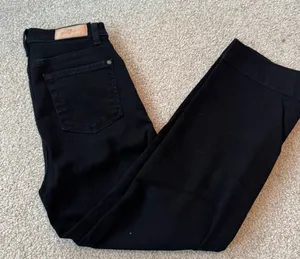 7 For All Mankind Black Straight Leg Jeans thumbnail 1