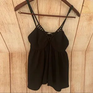 Papaya Medium Casual Black V Neck Blouse thumbnail 6