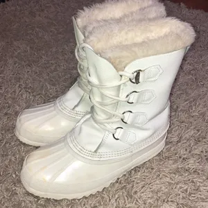 Vintage White Sorel polaris boots size 7 snow boots winter boots snowboarding​​ thumbnail 5