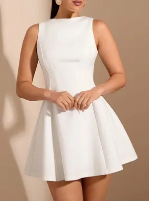 Shein White Dress thumbnail 1