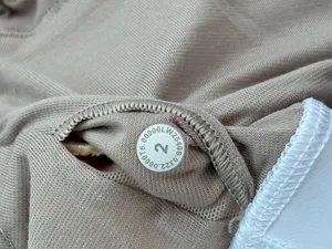 lululemon athletica Crossback Wireless Sports Bra White Beige Size 2 thumbnail 7