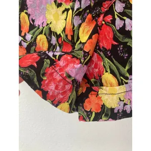 Anthropologie Yukiko Noritake Maeve Portside Button Colorful Floral Romper 8 thumbnail 6