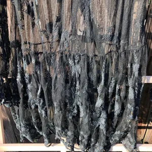 Gypsies Junkies Black Lace Long Sleeves Sheer Dress M thumbnail 12