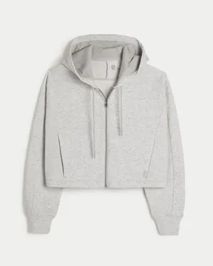 Gilly Hicks Crop Zip-Up Hoodie thumbnail 1