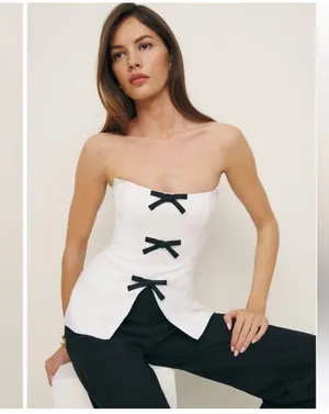 Reformation New Aspen Linen Tank Vest thumbnail 7