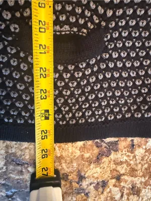 Banana Republic Womens XL Knit Button Front Geometric sweater Cardigan Pockets thumbnail 8