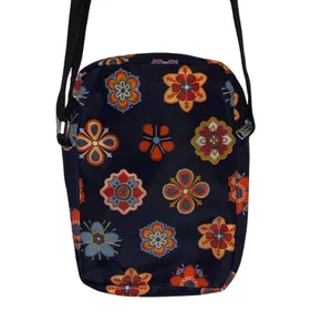 Blue‎ Patterned Crossbody Purse Blue thumbnail 3