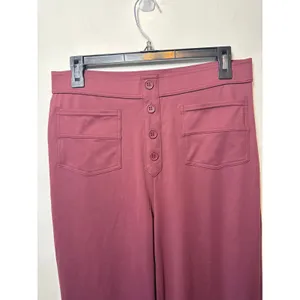 NWOT HALARA Daystretch High Waisted Pocket Straight Lwg Work Paints In Purple L thumbnail 9