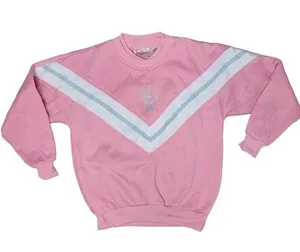 Pennylane vintage ski style sweater 80s 90s nostalgia chevron white blue pink M thumbnail 1