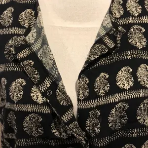 Madewell Black & White Paisley Tank Top thumbnail 3