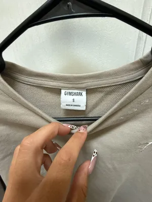 Gymshark Whitney Simmons Cropped Pullover Sweatshirt Mink Size S thumbnail 2
