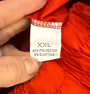Womens Red Elastic Waist Shorts thumbnail 3