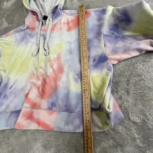 Nike Get‎ Fit Tie-Dye Cropped Hoodie Women's Medium thumbnail 5