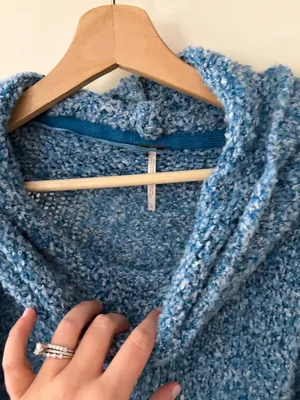 Free People BFF Cowl Neck Sweater size Large thumbnail 3