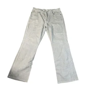 Levi's Cream Corduroy low rise Pants Y2K Style Retro boot cut Trousers size‎ 16 thumbnail 1