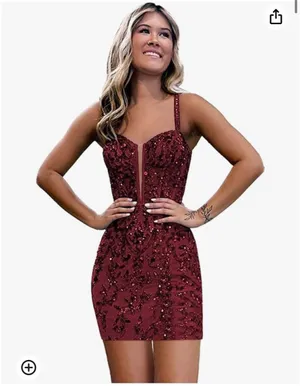 Burgundy Amazon Dress thumbnail 3