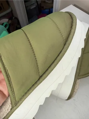 Maeve Anthropologie Puffy Platform Slippers 6/7 Sz S Green thumbnail 12
