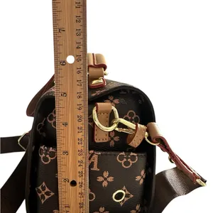 Brown Nice Leather Women’s purse with Structured Design and Gold Hardware thumbnail 6