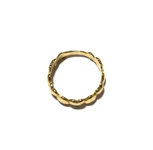 Gold tone heart ring thumbnail 2