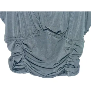Abercrombie & Fitch Soft AF Black Ruched Camisole Crop Top Tank Top Size Size L thumbnail 4