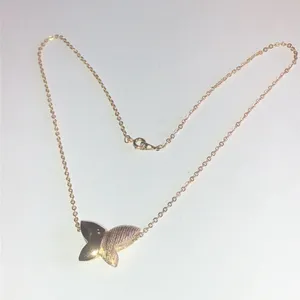 Artistry Brand Gold Tone Chunky Butterfly Pendant Boho Necklace thumbnail 5