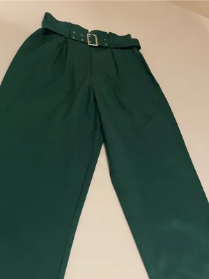 H&M High-Waisted Green Trousers – NWOT thumbnail 7