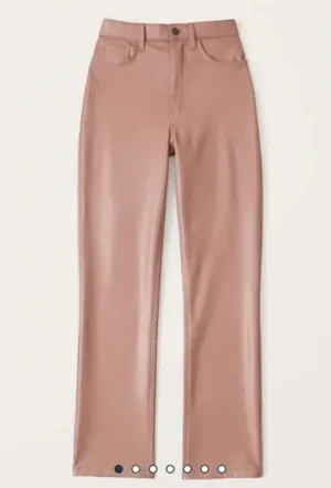 Vegan Leather 90's straight pant thumbnail 3