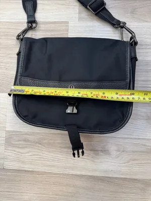 Lululemon Now & Always Crossbody bag Black Nylon Leather Trim thumbnail 15