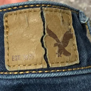 American Eagle Dark Wash Skinny Jeans 2 thumbnail 5