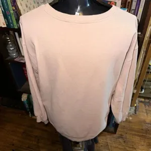 Wildfox But First Cocktails pink oversized cozy sweatshirt thumbnail 3
