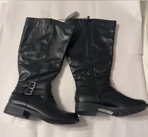 Style & Co Women’s Maliaa Buckled Tall Black Riding Boots - New - Size 7.5 thumbnail 1