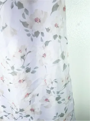 LULUS Chic Preciousness Lavender Floral Organza Strapless Maxi Dress Size Medium thumbnail 3