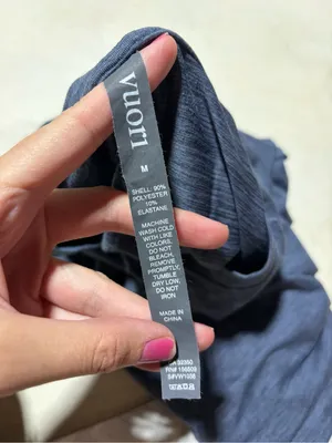 Vuori women’s long sleeve lux crew shirt medium blue thumbnail 6