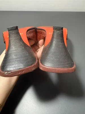 NINE WEST Vintage 90s Brown and Orange Kitten Heels thumbnail 7