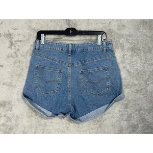 Cider Denim Mom Jean Shorts Size Large High Rise Summer Beachy Vacation thumbnail 3