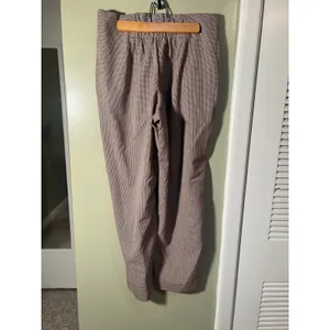 A New Day Womens Sz 6 Wide Leg Dress Pant Trousers Pleated Houndstooth Cream Tan thumbnail 5